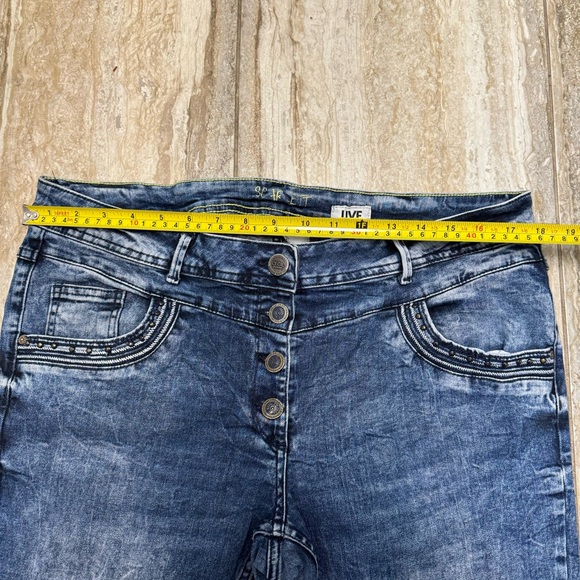 CECIL Scarlett Womens Size 32 Denim Jeans Slim Leg Mid Rise Length 31/32 - Picture 9 of 13